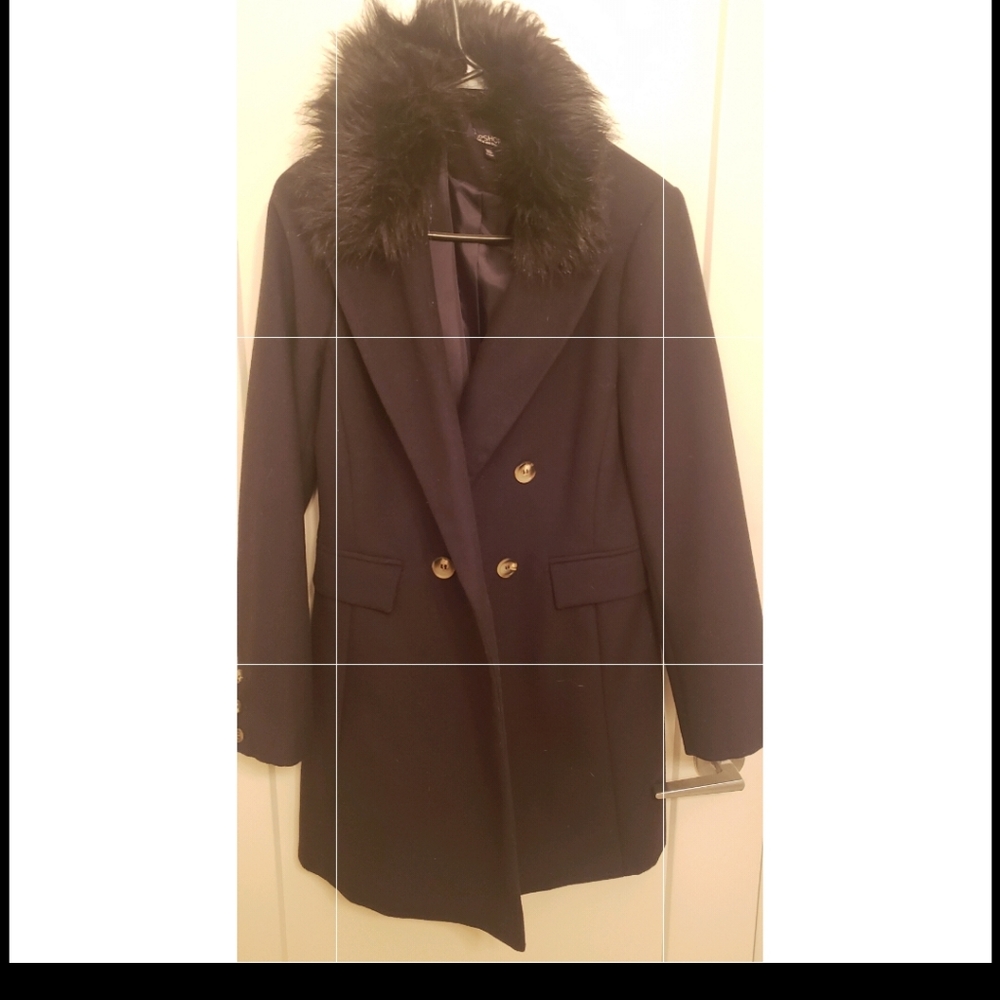 Topshop black coat
